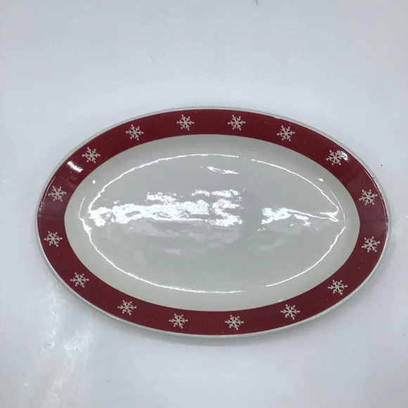 Royal Seasons Christmas Snowmen Gravy Boat Underplate Relish and Serving Platter - Picture 7 of 15